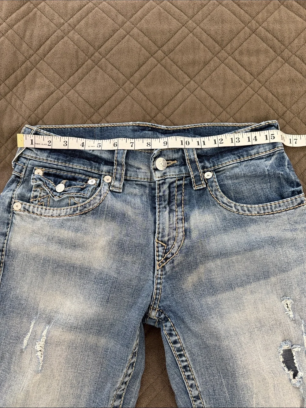 True Religion Flap Back Pockets Jeans size 30